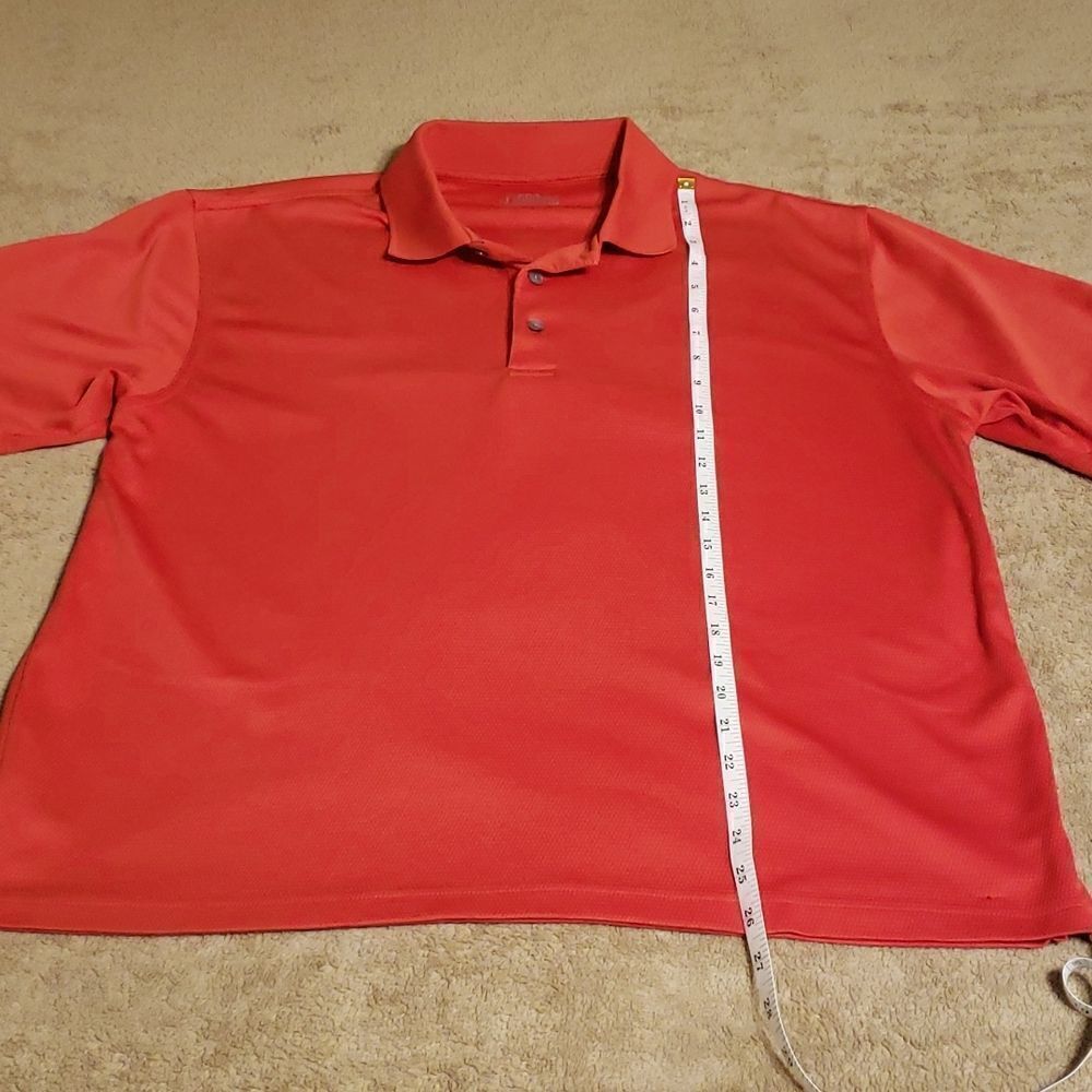 Pga Tour Red Large Mens Polo - Picture 5 of 10